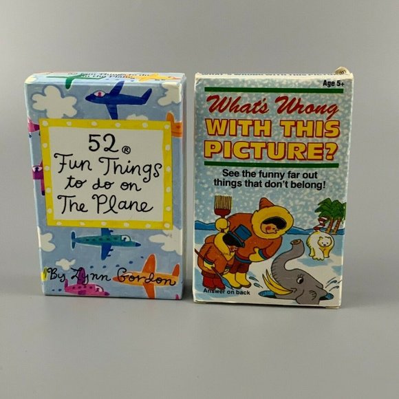 Vintage Kids Card Games Activity Boredom Travel